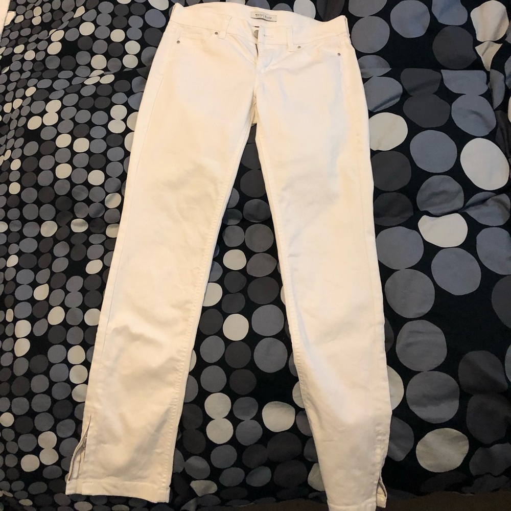WHBM White Skinny Jeans